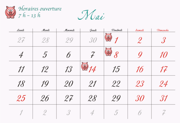 Jours fériés on anticipe